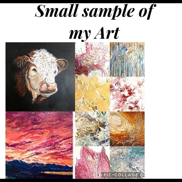 π
ΊOriginal Acrylic Painting  Unique Hand Painted Canvas Modern Colorful - Picture 14 of 15